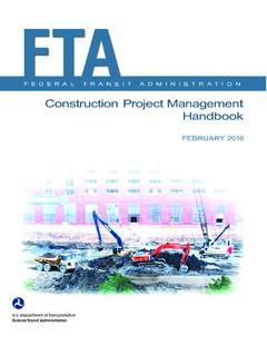 FTA Construction Management Handbook 2016