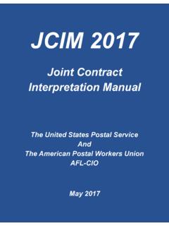 2017 JCIM 5-15-17 Update - American Postal Workers Union
