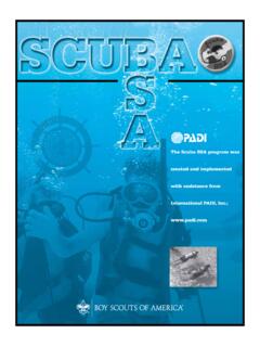 The Scuba BSA program was created and implemented with ...