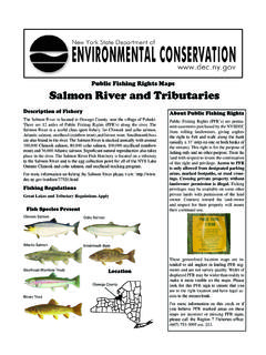 Salmon River Public Fishing Rights Map - New York State ...