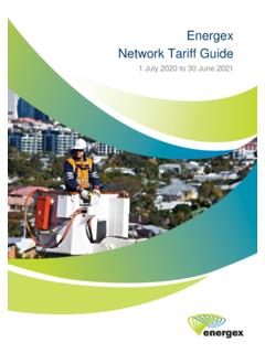 Network Tariff Guide 2020-2021 - Energex