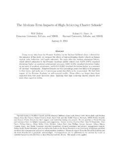 The Medium-Term Impacts of High-Achieving Charter Schools