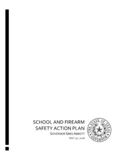 School and firearm safety Action Plan - gov.texas.gov