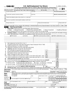 1040-SS U.S. Self-Employment Tax Return - IRS tax forms