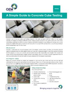 A Simple Guide to Concrete Cube Testing - QEM Solutions