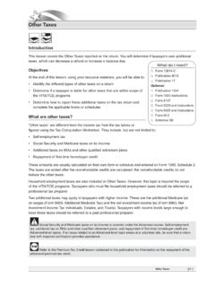Other Taxes - IRS tax forms