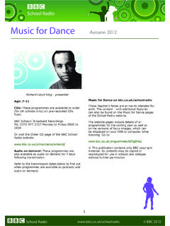 musicfordance autumn 2010 - BBC