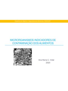 MICRORGANISMOS INDICADORES DE CONTAMINA&#199;&#195;O …