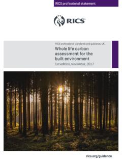 Whole Life Carbon Assessment for the Built Environment