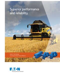 Superior performance and reliability. - Eaton