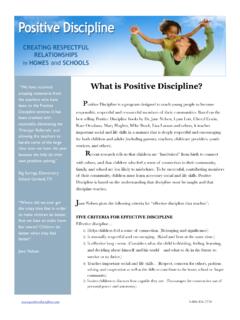 What is Positive Discipline