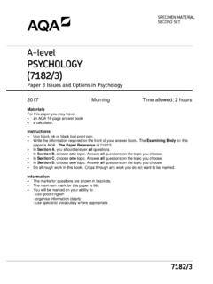 A-level PSYCHOLOGY (7182/3) - filestore.aqa.org.uk