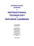 OF INSTRUCTIONAL TECHNOLOGY - ITDL-all issues