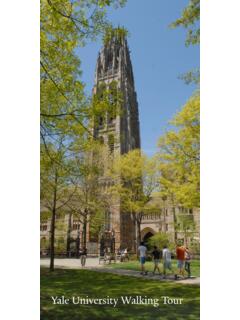 Welcome to Yale University! This walking tour will …