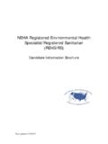 NEHA Registered Environmental Health …