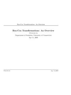Box-Cox Transformation: An Overview