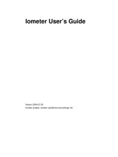 Iometer User's Guide - Pace