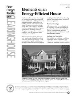 Elements of an Energy-Efficient House