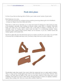 Push stick plans - Craftsmanspace