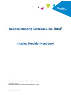 National Imaging Associates, Inc. (NIA) Imaging Provider ...