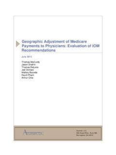 Geographic Adjustment of Medicare Payments to …