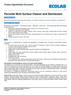 Peroxide Multi Surface Cleaner and Disinfectant PSD