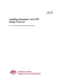 ASA 570 2015 - Auditing and Assurance Standards …