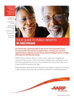 YOUR GUIDE TO PUBLIC BENEFITS IN MICHIGAN - …