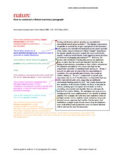 Annotated Nature Abstract - College of Biological Sciences