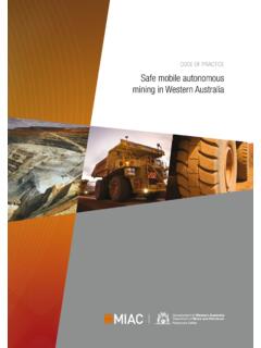 Safe mobile autonomous mining in Western Australia - Code ...