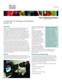 IT Essentials: PC Hardware and Software Version 4 - Cisco