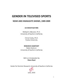GENDER IN TELEVISED SPORTS - University of Southern …