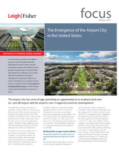 The Emergence of the Airport City in the United States