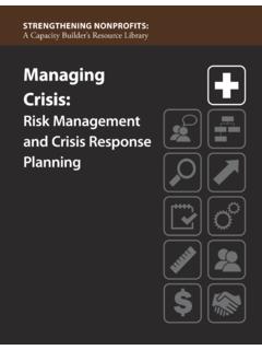 Managing Crisis - Strengthening Nonprofits:
