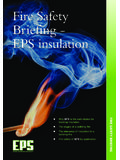 Fire Safety Briefing - EPS insulation