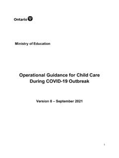 Operational Guidance for Child Care During COVID-19 …