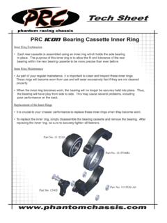 PRC Tech Sheet Rear Cassette Inner Ring - Phantom Chassis