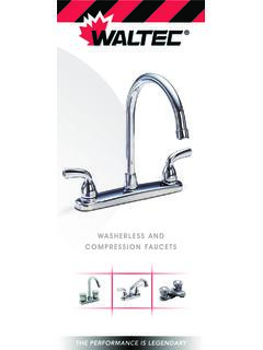 WASHERLESS AND COMPRESSION FAUCETS