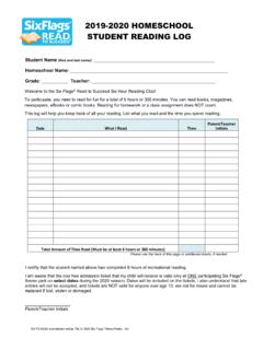 Complete and return this 2018-2019 STUDENT READING LOG