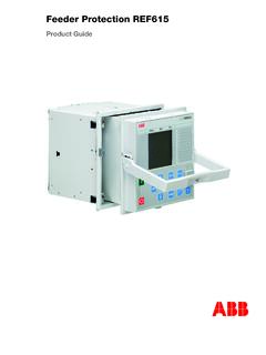 Feeder Protection REF615 - ABB