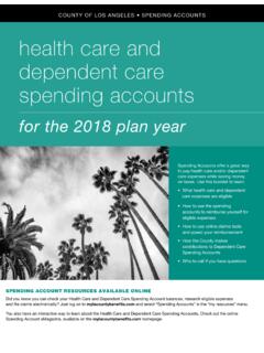 COUNTY OF LOS ANGELES • SPENDING ACCOUNTS health …