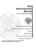 Test Administration Manual - Oregon