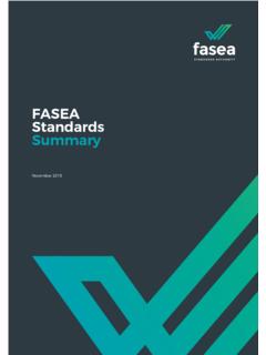 FASEA Standards Summary