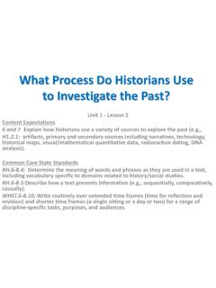 What Process Do Historians Use to Investigate the Past?