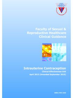 Faculty of Sexual &amp; Reproductive Healthcare Clinical Guidance