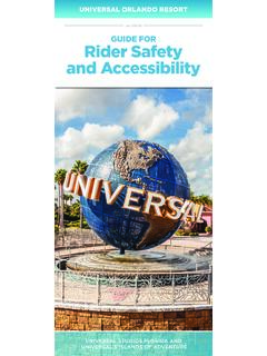 Universal Orlando Resort Guide for Rider Safety and ...