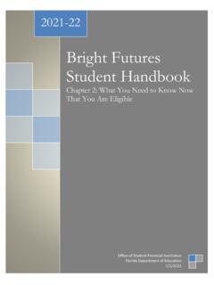 Bright Futures Student Handbook - Home - Florida Student ...