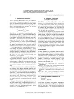 I. Introduction to Applied Mathematics - Princeton University