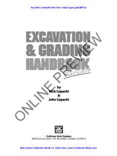 Excavation and Grading Handbook - Revised