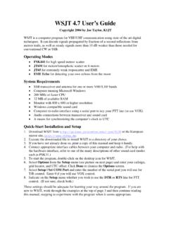 WSJT 4.7 User’s Guide - VHF DX
